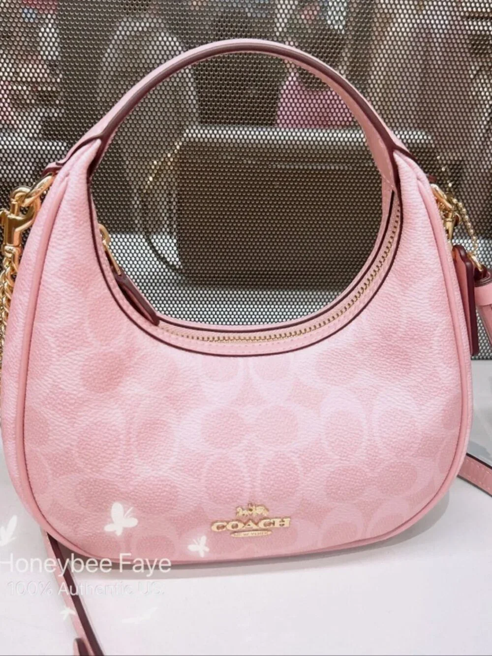 NWT Coach Carmen Mini Crossbody Bag CAM83 Powder Pink